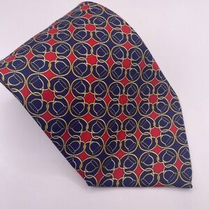 Paulo Gucci Red and Blue Patterned Tie